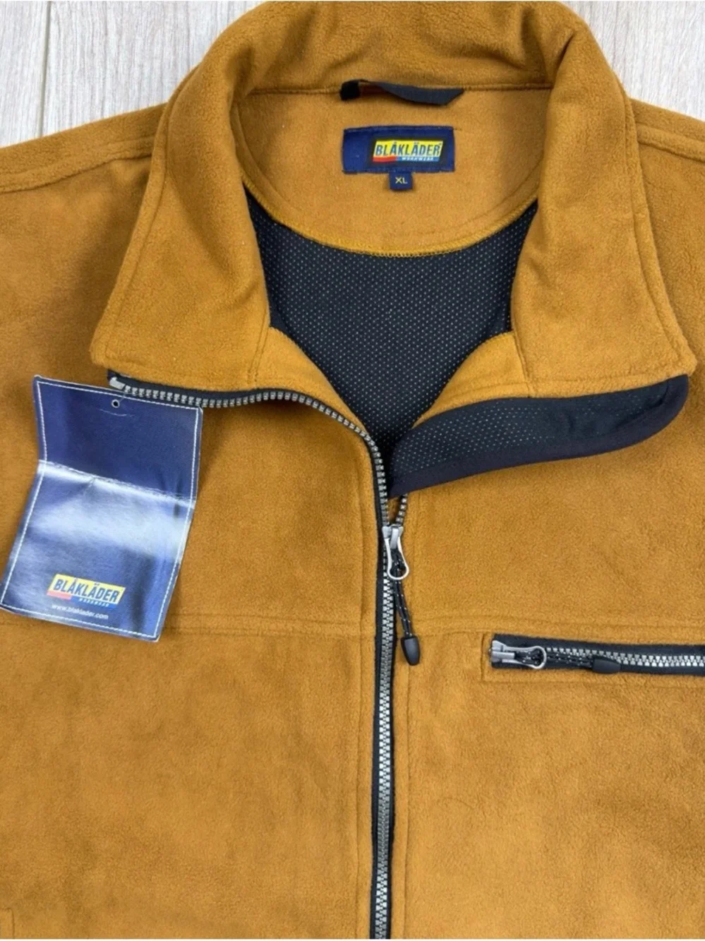 Blaklader  Two Fisted Storm Fleece Jacket XL Brown Workwear NWT